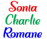 Prénom personnalisé flex thermocollant Rain