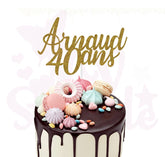 Cake Topper Personnalisé Anniversaire