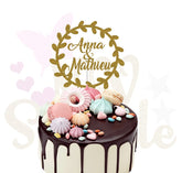 Cake Topper Personnalisé Mariage, couple