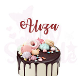 Cake Topper Personnalisé prénom Anniversaire, Mariage, Naissance...