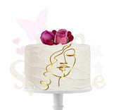 Face Topper silhouette visage pour gâteaux (NV1)