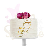 Face Topper silhouette visage pour gâteaux (NV2)
