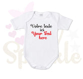 Body bébé personnalisé cadeau naissance