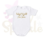 Body bébé personnalisé musulam "Salam world"
