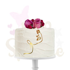 Face Topper silhouette visage pour gâteaux (NV4)