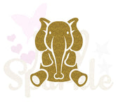 Motif appliqué thermocollant éléphant