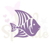 Motif appliqué thermocollant poisson