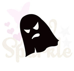 Motif appliqué thermocollant fantôme halloween