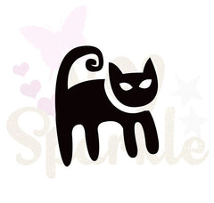 Motif appliqué thermocollant chat halloween