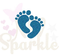MOTIF PIEDS THERMOCOLLANT PAILLETTÉ-MAT