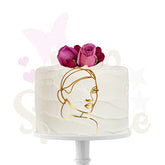 Face Topper silhouette visage pour gâteaux (NV6)