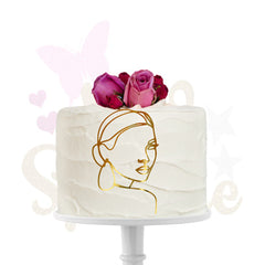 Face Topper silhouette visage pour gâteaux (NV6)