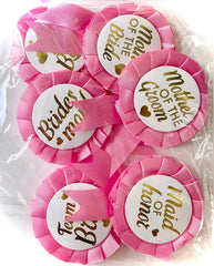 Badge mariage Lot de 6 pièces