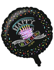 Ballon aluminium Confettis Happy Birthday 46 cm