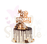 Cake Topper mr et mrs