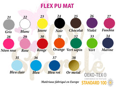 Motif appliqué thermocollant fleur monogram