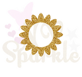 Motif appliqué thermocollant fleur monogram