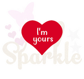 Motif appliqué thermocollant saint valentin coeur