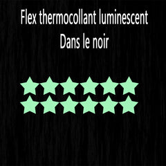 Flex thermocollant luminescent étoile lot de 12