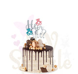 Cake Topper Personnalisé Baby shower he or she