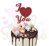 Cake Topper saint valentin je t'aime