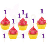 Cupcake Topper chiffre personnalisé 1 2 3 4 5 .... Lot de 10 pièces
