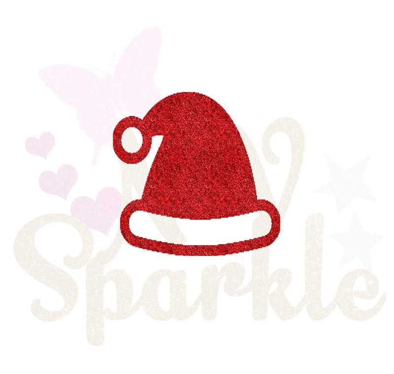 Motif appliqué thermocollant chapeau de Noël