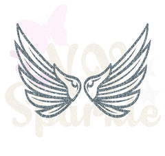 Motif appliqué thermocollant ailes anges