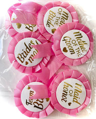 Badge mariage Lot de 6 pièces